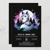 デジタカスタムルウルフ誕生日 招待状 (正面/裏面)