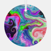 デジタカラフルルアートプラ絵を描ー ガラスオーナメント (裏面)