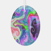 デジタカラフルルアートプラ絵を描ー ガラスオーナメント (正面左)