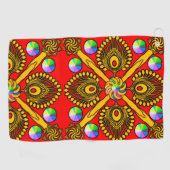 デジタカラフルルデザインゴルフタオル – 完璧なサイズ ゴルフタオル (横)