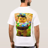 デジタカラフルルデザインメンズバリューTシャツ – パフォーマンス Tシャツ (裏面)