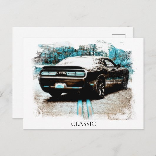 *~*デジタクラシックルNIRマッスルカー ポストカード (正面/裏面)