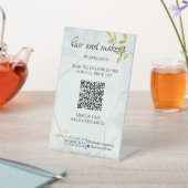 デジタシンプルルQR価格(白黒) 台座サイン (インサイチュ)