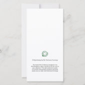 デジタモダンルOH男の赤ちゃんシャワー携帯電話Vite 案内状 (裏面)