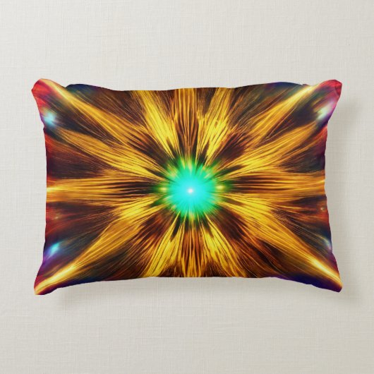 デジタユニークルアートの背景はラジアンのみ アクセントクッション (正面)