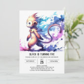 デジタルお洒落モンキー誕生日 招待状 (スタンド正面)