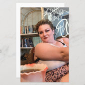 デジタルでサインされた私の写真を紙シートに (正面/裏面)