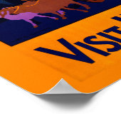 デジタルでマスターされたヴィンテージインド旅行ポスター ポスター (角)