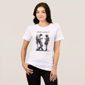デジタルで繋がりながら孤独に トライブレンドTシャツ (正面全面)