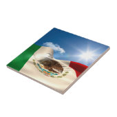 デジタルによって発生させるメキシコの旗の波立つこと タイル (側面)