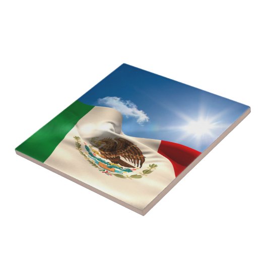 デジタルによって発生させるメキシコの旗の波立つこと タイル (側面)