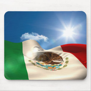 デジタルによって発生させるメキシコの旗の波立つこと マウスパッド