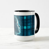 デジタルの人工知能の進化 マグカップ (正面右)