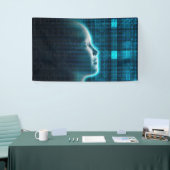 デジタルの人工知能の進化 横断幕 (トレードショー)