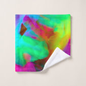 デジタルの非常に色のブラシストロークの汚れ バスタオルセット (ウォッシュタオル)