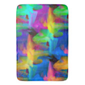 デジタルの非常に色のブラシストロークの汚れ バスマット (正面縦)