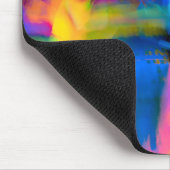 デジタルの非常に色のブラシストロークの汚れ マウスパッド (コーナー)