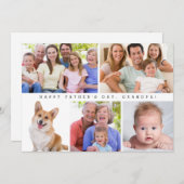 デジタルまたはプリントハッピー父の日おじいちゃん写真 シーズンカード (正面/裏面)