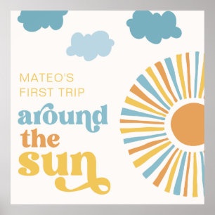 デジタルまたは印刷されたSun誕生日ポスター ポスター