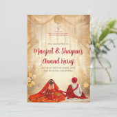 デジタルアнандカルラジ招待シーク教徒への招待 招待状 (スタンド正面)