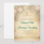 デジタルアクハンドサヒブパース招待状 & アクハンドパース招待状 招待状 (正面/裏面)