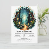 デジタルアドベンチャー自然ウッドランド誕生日 招待状 (スタンド正面)