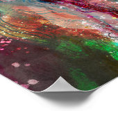 デジタルアブストラクトアートのポスター、おしゃれなインテリア ポスター (角)