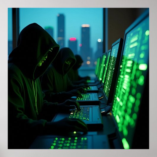 デジタルアンダーワールドAIの影 ポスター (正面)