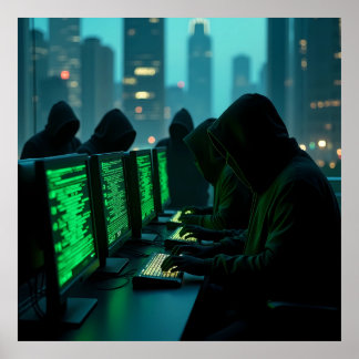 デジタルアンダーワールドAIの影 ポスター