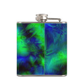 デジタルアーカッコいいトモダン抽象芸術ユニーク フラスク (裏面)