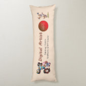 デジタルアーティストベッド&抱き枕 ボディピロー (裏面 (縦))