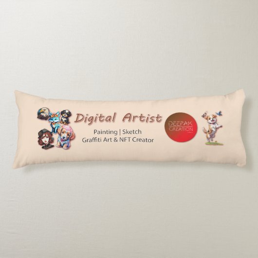 デジタルアーティストベッド&抱き枕 ボディピロー (正面)