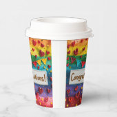 デジタルアートのお祝い 紙コップ (右)