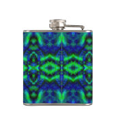 デジタルアートカッコいい抽象芸術パタモダンーン フラスク (裏面)