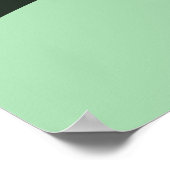 デジタルアートターコイズビーチシースケープポスター ポスター (角)