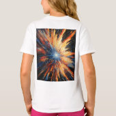 デジタルアートデザインのタイトルアイディアをいくつか紹介する Tシャツ (裏面)