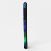 デジタルアートブルーとグリーンの抽象芸術パターン Case-Mate iPhoneケース (裏面/左)