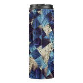 デジタルアートブルー抽象芸術マス タンブラー (裏面)