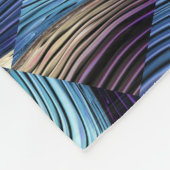 デジタルアートブルー抽象芸術マス フリースブランケット (角)