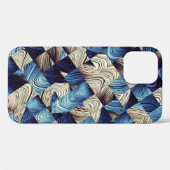 デジタルアートブルー抽象芸術マス Case-Mate iPhoneケース (裏面 (横))