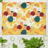 デジタルアートボタン キッチンタオル (折り畳み)