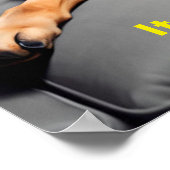 デジタルアートポートレート、ドイツのシェパードミーム おもしろい ポスター (角)