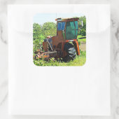 デジタルアートミッドウェスト農業トラクターシール スクエアシール (バッグ)