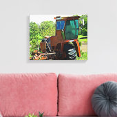 デジタルアートミッドウエストトラクターキャンバスのアートワーク キャンバスプリント (インサイチュ (リビング))