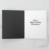 デジタルアートヴィンテージエドガー・アラン・ポー・レイヴン誕生日 カード (内部)