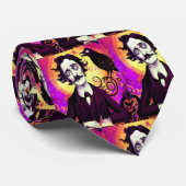 デジタルアートヴィンテージエドガー・アラン・ポー・レイヴン ネクタイ (ロール)