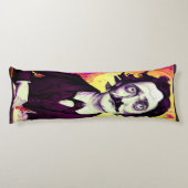 デジタルアートヴィンテージエドガー・アラン・ポー・レイヴン ボディピロー (裏面)