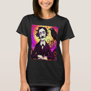 デジタルアートヴィンテージエドガー・アラン・ポー・レイヴン Tシャツ