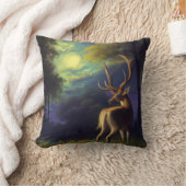 デジタルアートヴィンテージルックスタグディアエッジオブフォレスト クッション (ブランケット)