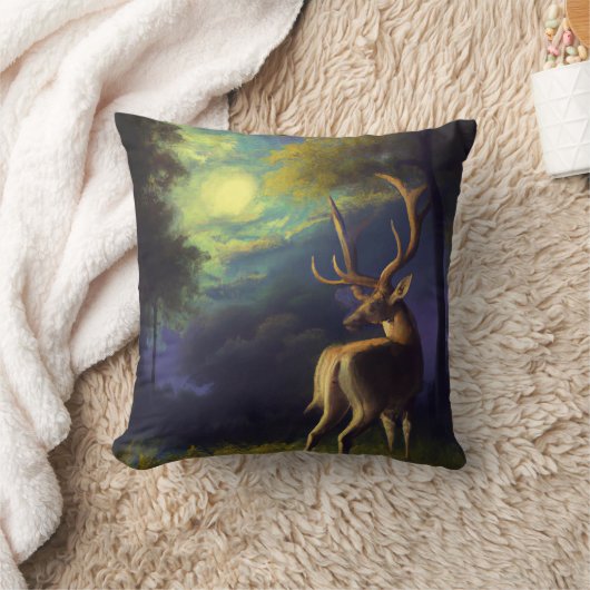 デジタルアートヴィンテージルックスタグディアエッジオブフォレスト クッション (ブランケット)